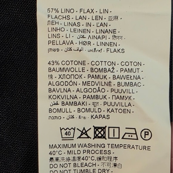 New Piombo Linen Blend Large Blue Blazer Jacket - Picture 9 of 12